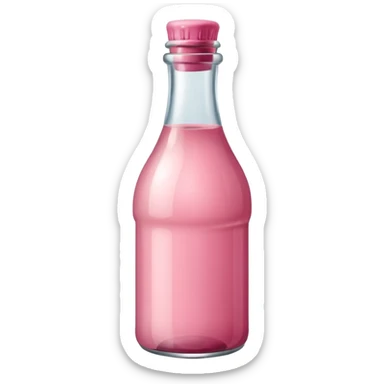 Soft pink bottle of berr sticker