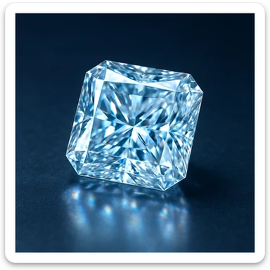 diamond, radiant shine, blue tint, elegant look sticker