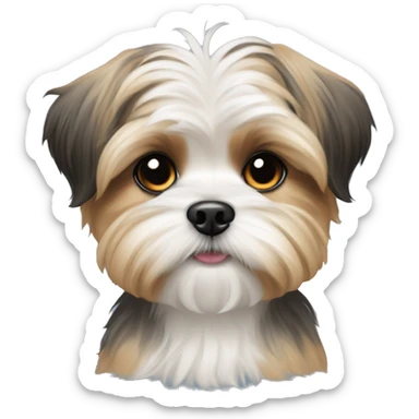 Shih Tzu mix Yorkie puppy sticker