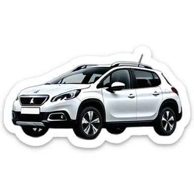 Peugeot 2008 White sticker