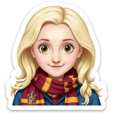 Evanna Lynch is Luna Lovegood in harry potter sticker