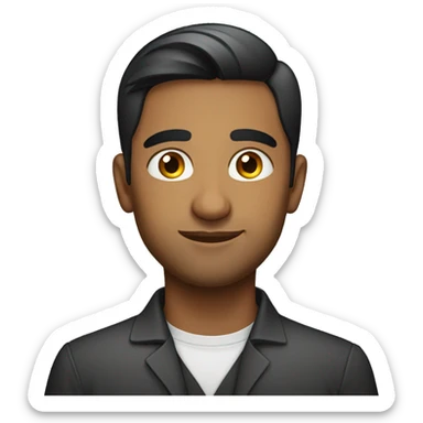 Young 30 year old professional indian male sticker