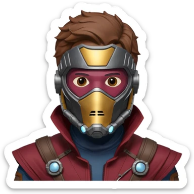 star lord marvel character sticker