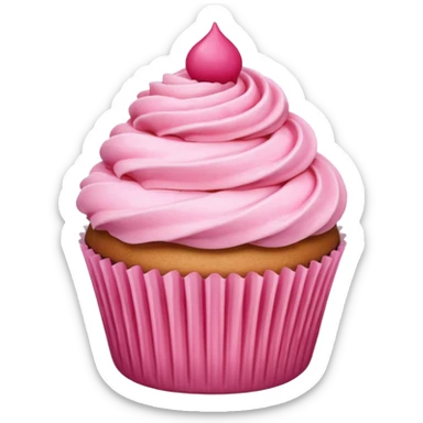 لمبرقيني Cupcake with pink icing sticker