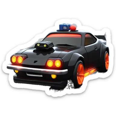    Hot wheels Darth Vader themed Scion FR-S scary Halloween monster rc car on  dark raining road  sticker