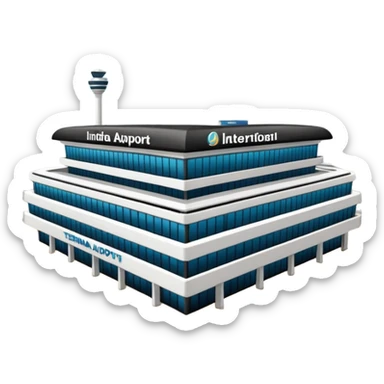 Indira gandhi international airport picture terminal 3 sticker