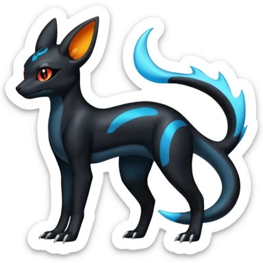 Umbreon-Amaura-Salandit-Fakémon-fusion (full body) sticker