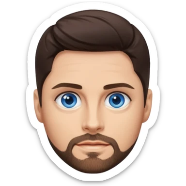 Keith Duffy with blue eyes, dark brown hair  sticker