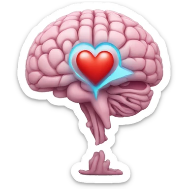 Un cerebro con corazón  sticker