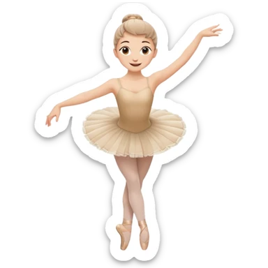 Crea un emoji de ballerina capuchina sticker