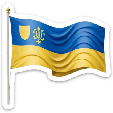 A flag half of it American flag half of it Ukrainian flag sticker