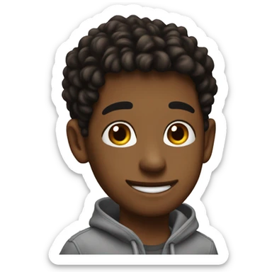 Make a kid that all is friends cal him cheesy sticker