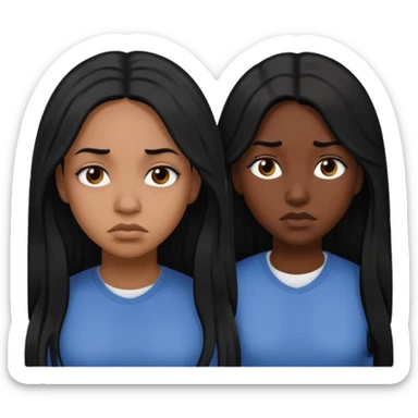 sad black prisoner long haired woman mug shot with bg no cup sticker