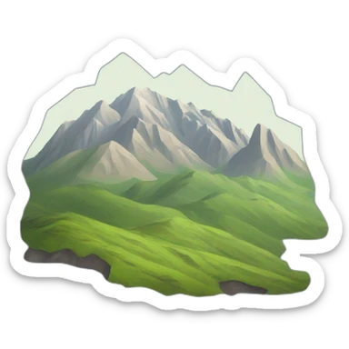 Kyrgyzstan mountains sticker