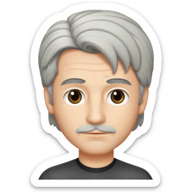 Michael Yanni with salt n pepper hair and no moustache sticker