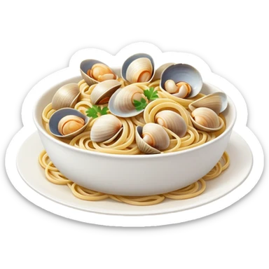 Linguine and cockles sticker