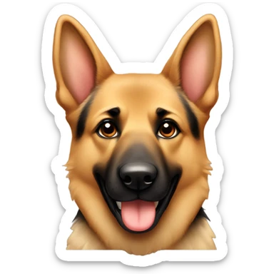 cute german shepherd sticker