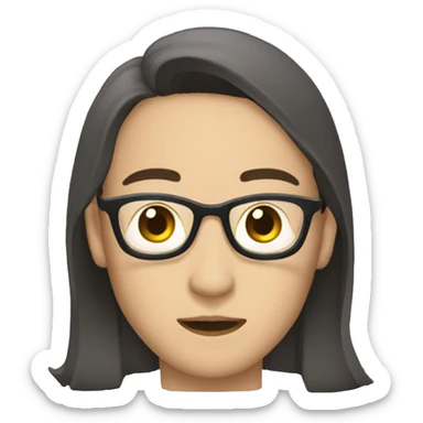 adi menggunakan kaca mata sticker