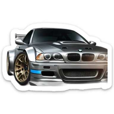 Bmw m3 gtr e46 need for speed most wanted edition  sticker
