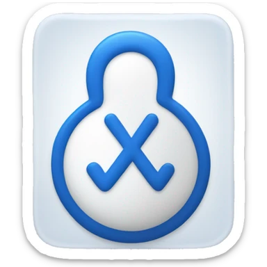 Bluc tick verified in blue and white color sticker