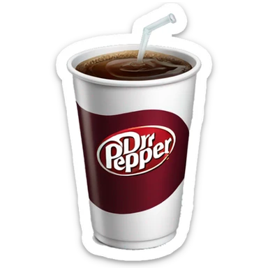 Cup of Dr Pepper  sticker