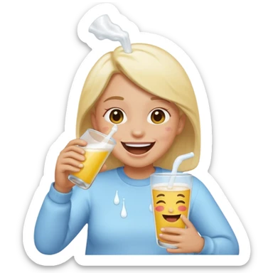  while drinking white liquid while flying while eating while dying while laughing while doing his homework while making salt while cutting down trees while using chat GPT while using emojis.com while producing babies sticker