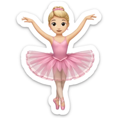 Emoji of ballerina capuchina sticker