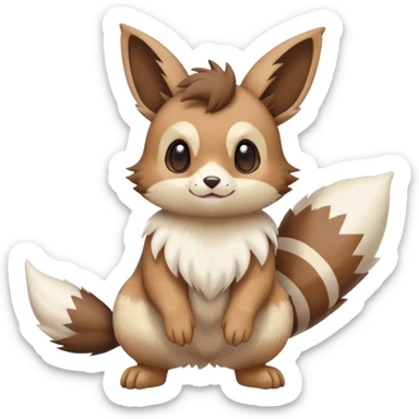 Eevee-Furret-Linoone-Hybrid (Full body) sticker