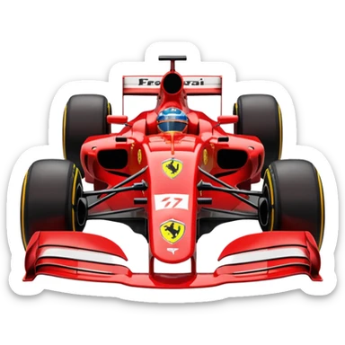 Ferrari formula 1 car sticker