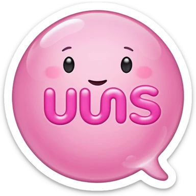 make the emoji with words saying im just a girl in pink sticker