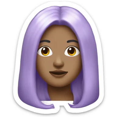 light purple vanity sticker