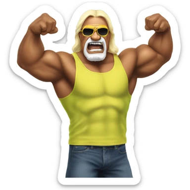 Hulk hogan sticker