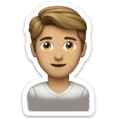 hombre joven conduciendo  sticker