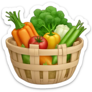 vegetables basket sticker