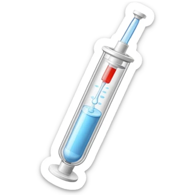 cream medicine in a syringe sticker