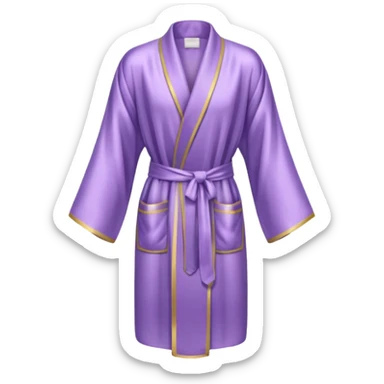 Light purple silk robe sticker