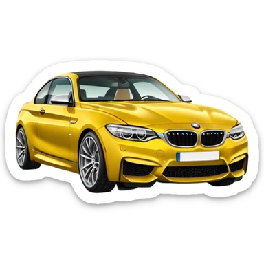 bmw amarillo sticker