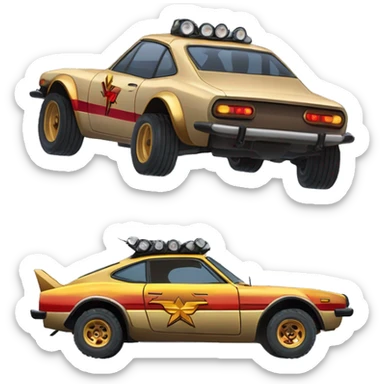 1970s Wonder Woman Long wheelbase widened Scion FR-S off road desert race truck  sticker