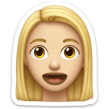 Um cara Moreno de fone com olho fechado e a língua para fora sticker