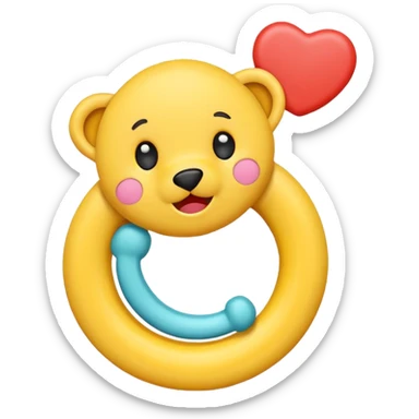Teether sticker
