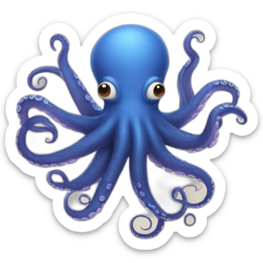 octopus with human arms  sticker