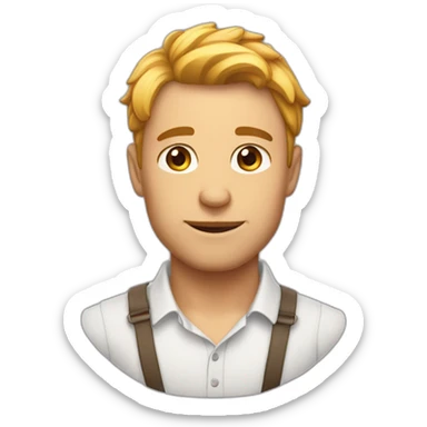 Homme fou amoureux sticker