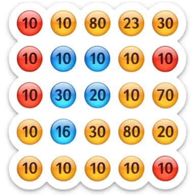 Rank 1 though 100 sticker