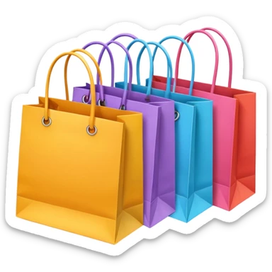Shopping bags sticker