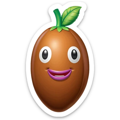 jeff koons inflatable brown pinto bean pinata sticker