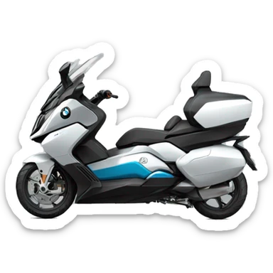 futuristic DELIVERY moto vehicle covered roof car driver bike bmw c1 bmwc1 sticker
