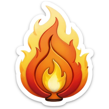 Fortnite logo F with a flame sticker