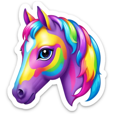 Lisa frank horse sticker