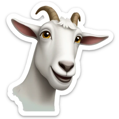 A goat with autism  sticker