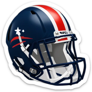 american football helmet with the letters smc navy helmet white and red letters sticker